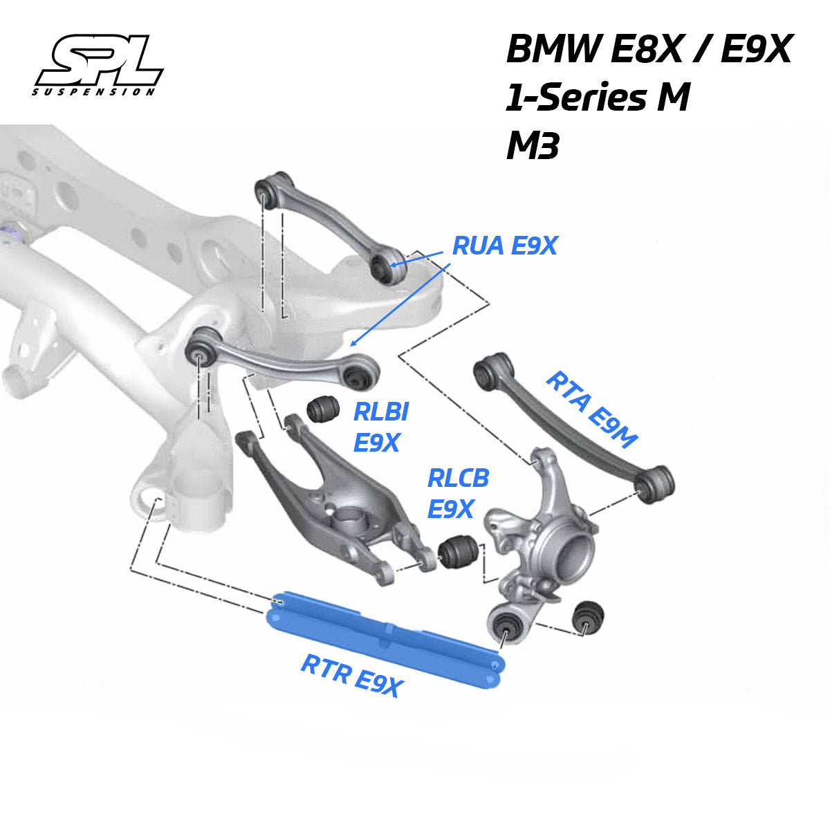 BMW E8X/E9X Rear Lower Trailing Arms