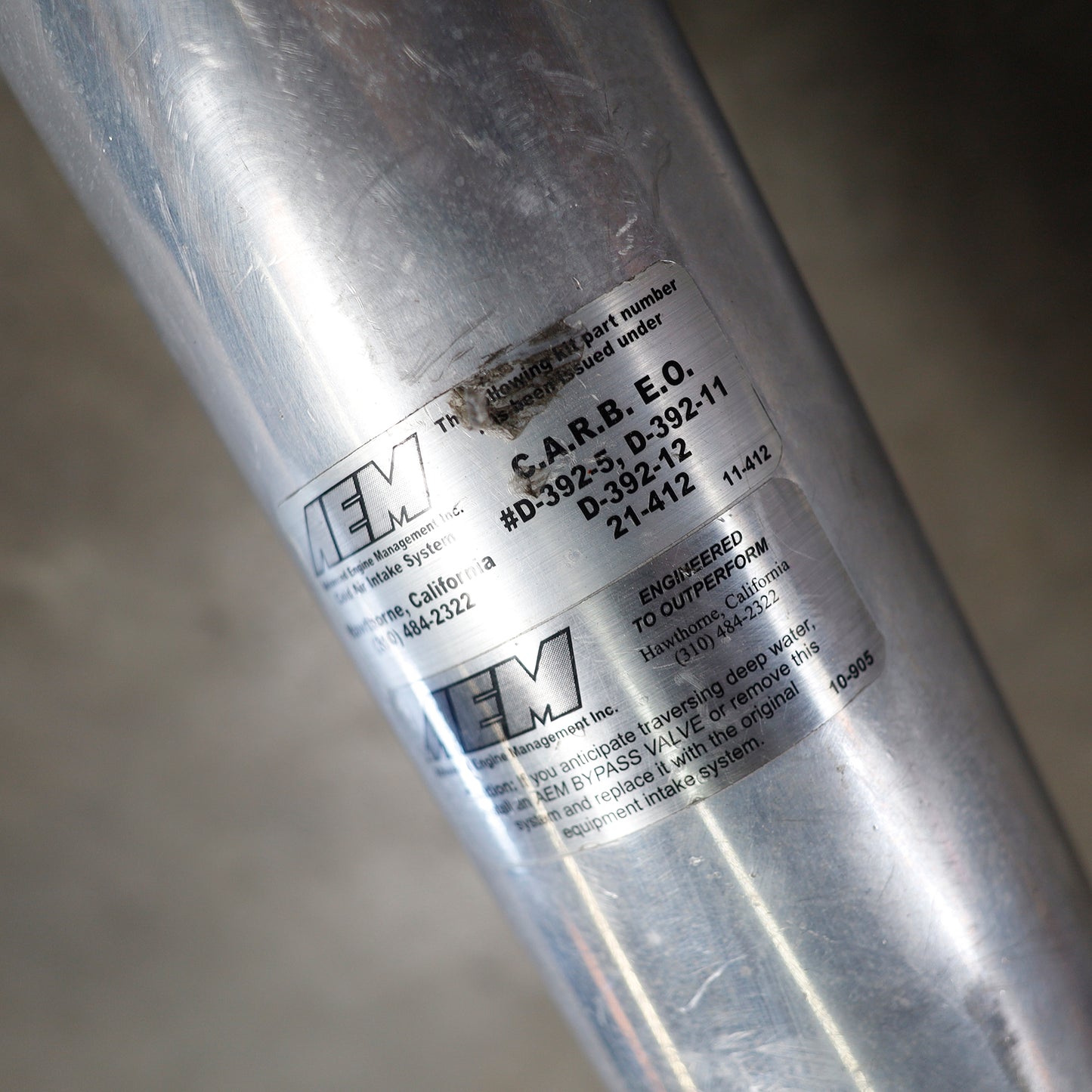 AEM Carb Legal Intake