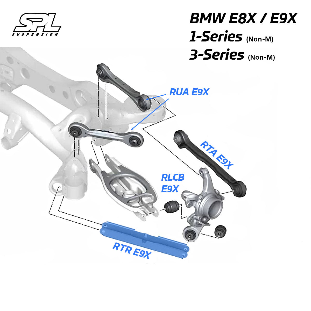 BMW E8X/E9X Rear Lower Trailing Arms