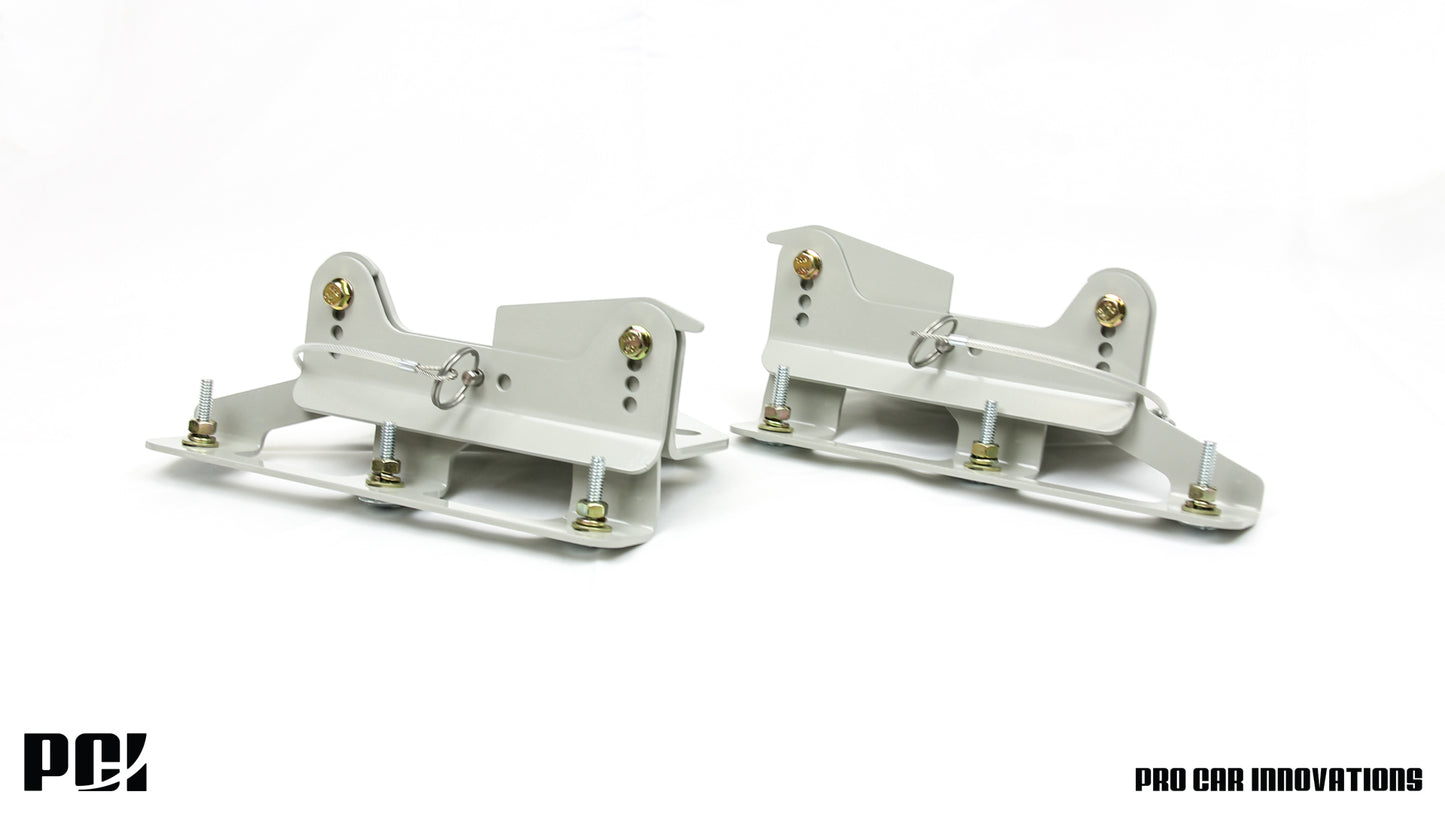 PCI-Racing - Quick Disconnect Splitter Brackets – 88-91 Civic / CRX