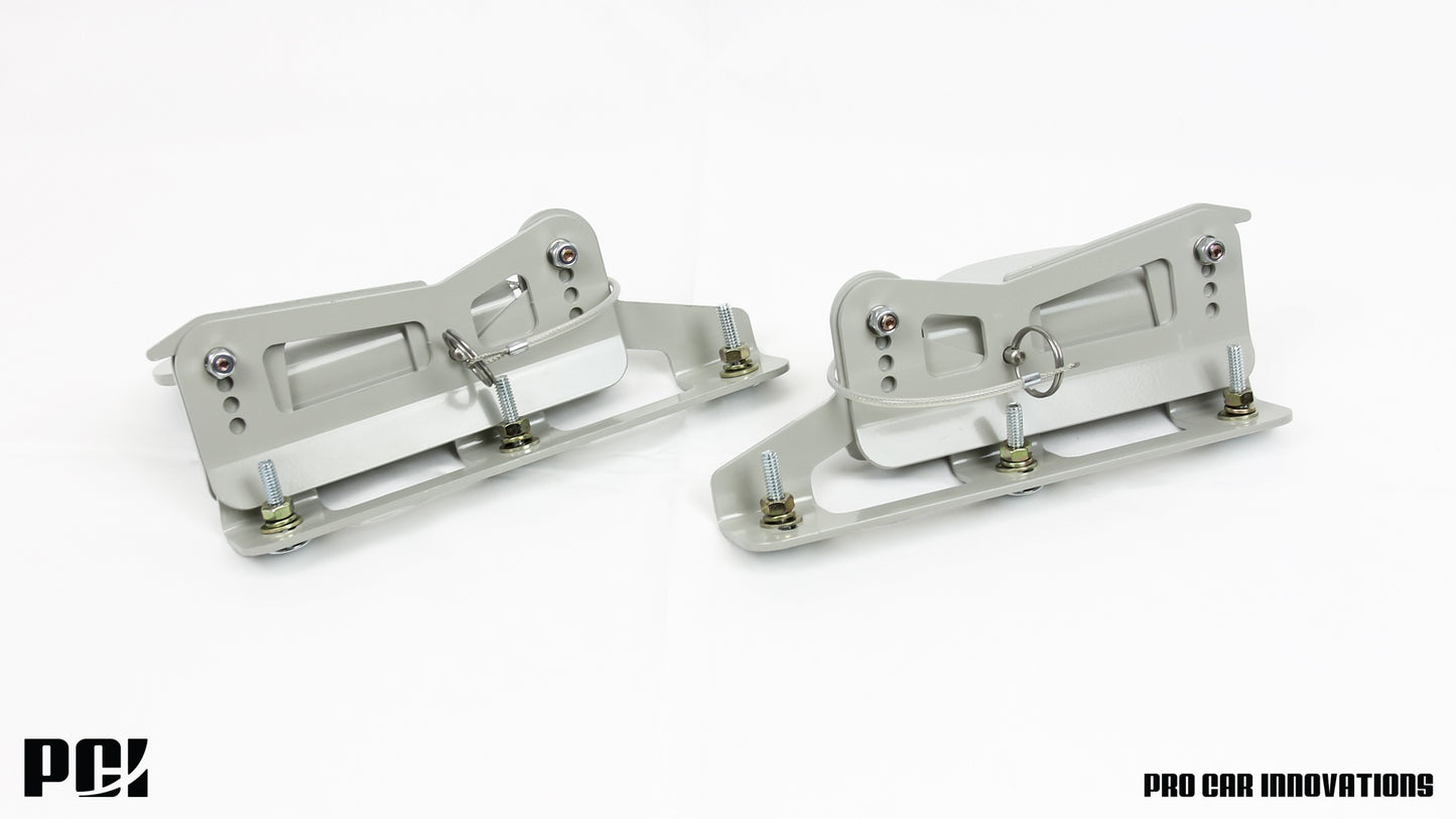 PCI-Racing - Quick Disconnect Splitter Brackets - 01-06 RSX / 01-05 Civic